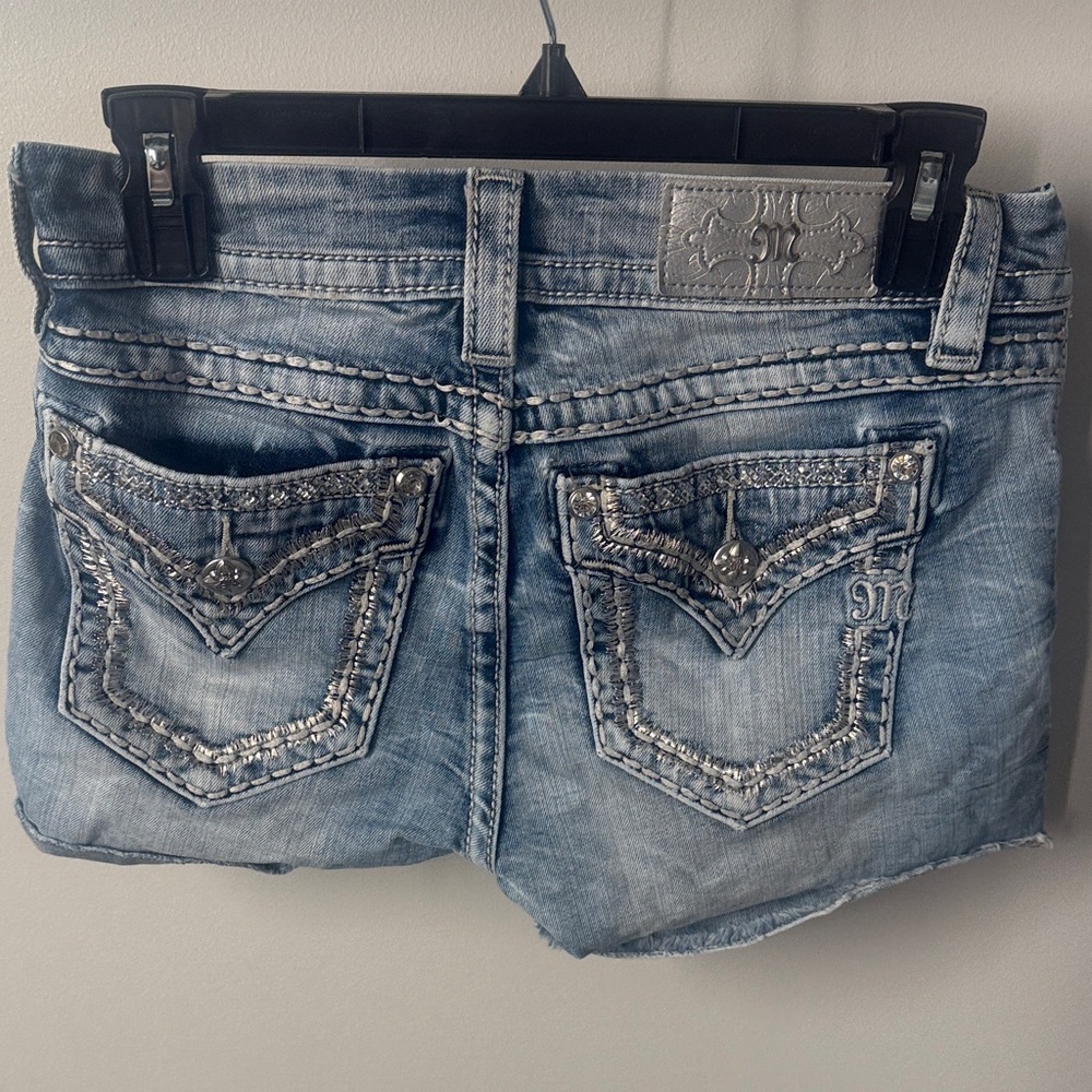 Miss Me Light Blue Jean Shorts